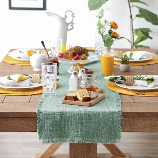 DII® 72" Basket Fringe Table Runner